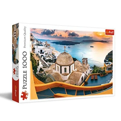Image de Puzzle Trefl Santorin, 1000 pièces