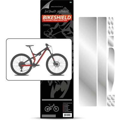 Afbeelding van Bikeshield frame bescherming Fullpack regular glossy protectie sticker fiets folie onderbuis zadelbuis ketting kabel