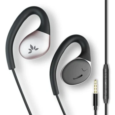 Afbeelding van Avantree Resolve Bedrade hoofdtelefoon, open met microfoon en afstandsbediening voor muziek oproepen, oorhaak een goede pasvorm, geschikt sport, hardlopen, training, 3,5