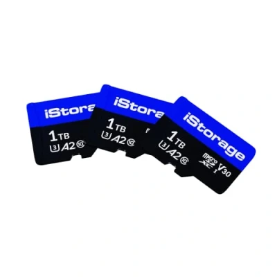 Afbeelding van iStorage MicroSD Card 1TB 3 Pack alleen te gebruiken met de datAshur SD flashdrive (module) IS FL DSD 256