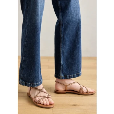 Afbeelding van Geox SOZY Sandalen, Dames, Maat: 37, Bronze Leer