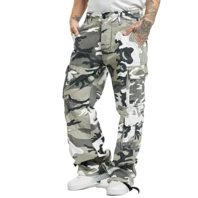 Afbeelding van Brandit PURE Vintage Cargobroek, Heren, Maat: 4XL, Snowcamo