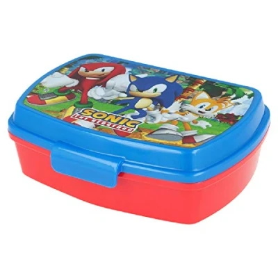 Afbeelding van ALMACENESADAN; 5463 Terug naar school pakket en cadeau; bestaande uit een veelkleurige rechthoekige broodtrommel, herbruikbaar product, BPA vrij (sonic)