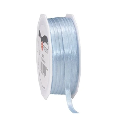 Afbeelding van C.E. Pattberg Cadeaulint, satijnlint, lichtblauw, 50 meter voor geschenkverpakking, 0,6 cm breed, decoratief lint geschenken, elke gelegenheid