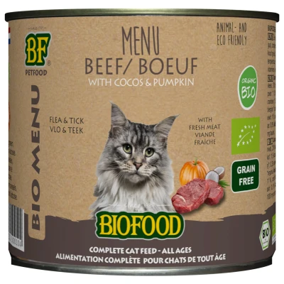 Afbeelding van Bf Bio Organic Menu 200 g Kattenvoer Rund Blik