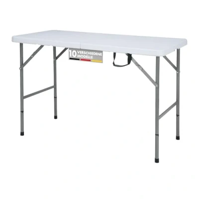 Afbeelding van Floordirekt 3 delige klaptafel van aluminium multifunctionele campingtafel ideaal voor buiten en thuis (Fukui)