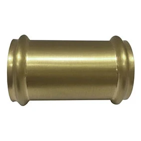 Afbeelding van Riko Koppelstuk 32mm tbv vloerbuis geborsteld messing