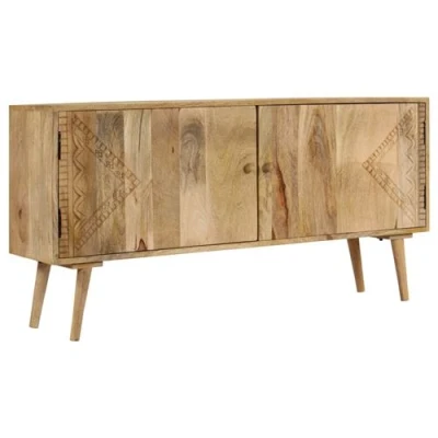Afbeelding van Dressoir 110x30x60 cm massief mangohout