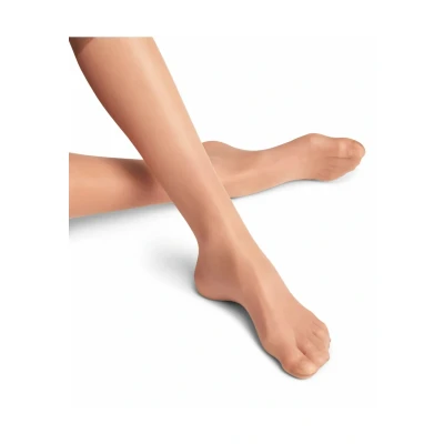 Afbeelding van FALKE Seidenglatt licht glanzend Ultra Sheer 15 Denier kniekousen dames beige Maat 35 38