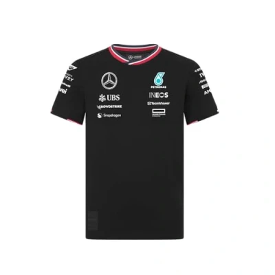 Afbeelding van Mercedes Teamline Kids Shirt Zwart 2024 152 AMG Lewis Hamilton George Russel Formule 1