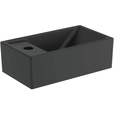 Afbeelding van Ideal Standard Tempo fontein (37 x 21 cm) zwart mat 1 kraangat links,