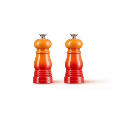 Afbeelding van Le Creuset Mini Peper en zoutset Oranjerood 12 cm