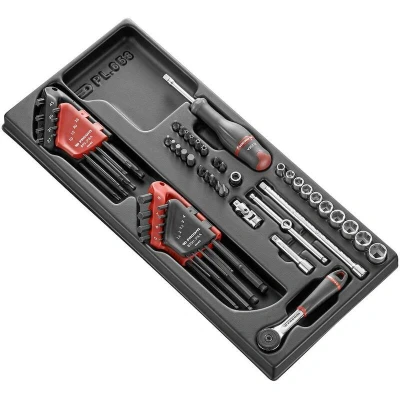 Afbeelding van Facom MOD.R161 46 module 1/4 inch 6 K doppen inbussleutels, TORX sleutels EN bits, Actie 2020