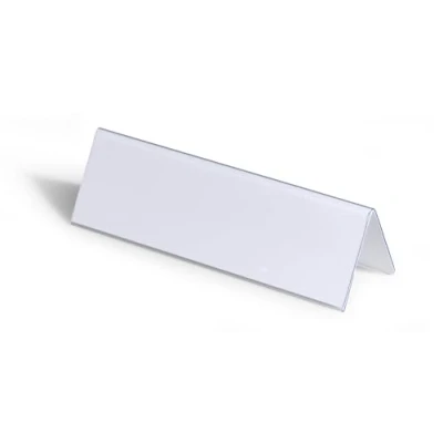 Afbeelding van Tafelnaambord Durable 8052 61x210mm transparant
