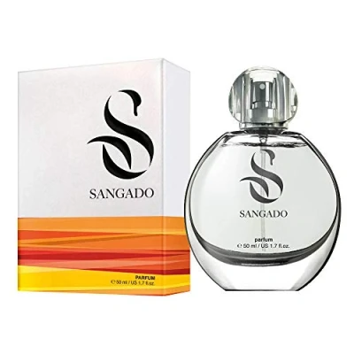 Afbeelding van SANGADO Lila parfum voor dames, langdurig, 8 tot 10 uur, luxe en bloemige geur, delicate Franse essences, extra concentraat (geur), 50 ml spray