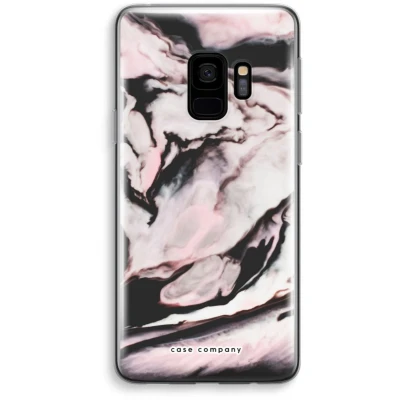 Afbeelding van Case Company® hoesje geschikt voor Samsung Galaxy S9 Roze stroom Soft Cover Telefoonhoesje Bescherming aan alle Kanten en Schermrand