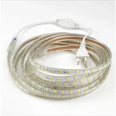 Afbeelding van DUVERT Led Tape, Waterdichte Strip, Heldere Strip 220v, 5050 IP65 Koel Wit (6m)