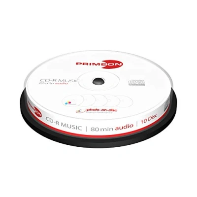Afbeelding van Primeon Set van 10 blanco cd&#039;s, 700 MB, 120 mm, 80 min, 52 x 2761111
