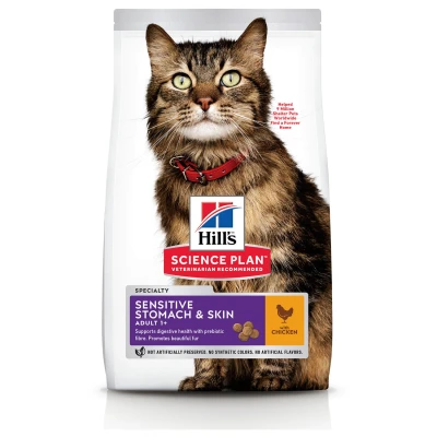 Afbeelding van Hill&#039;s Feline Adult Sensitive Stomach And Skin Kattenvoer 1.5 kg