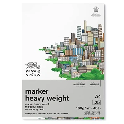 Afbeelding van Winsor &amp; Newton Marker Papier Bleedproof Extra Heavy A4