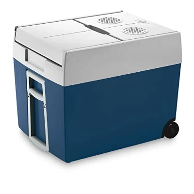 Afbeelding van Mobicool MT48W thermo elektrische koelbox met wielen 48l 12/230v blauw/wit