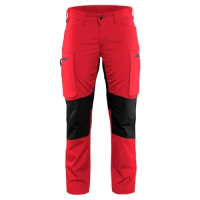 Afbeelding van Blakläder 715918455699C32 stretchbroek voor dames, maat C32, rood/zwart