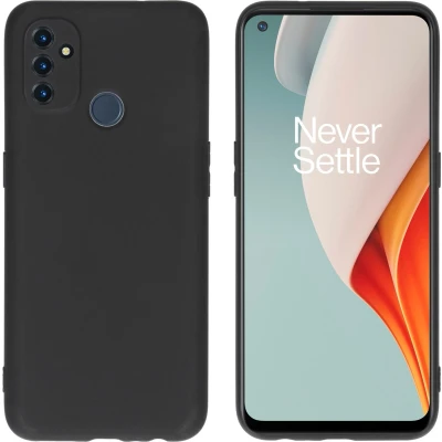 Afbeelding van iMoshion Hoesje Geschikt voor OnePlus Nord N100 Siliconen Color Backcover Zwart