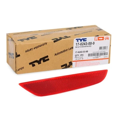 Afbeelding van TYC 17 0243 00 9 Retroreflector Rood rechts VOLKSWAGEN: GOLF 6