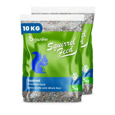 Afbeelding van Organifer Eekhoorn Premium Voer Natuurlijk Mix met Hele Noten (10 kg)