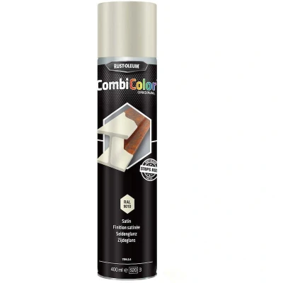 Afbeelding van Rust Oleum Combicolor Zijdeglans Spuitbus Wit 400 ml