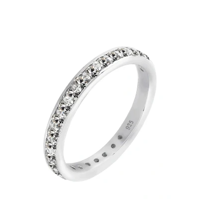 Afbeelding van Elli Classic LOOK Ring, Dames, Maat: 54, Grau