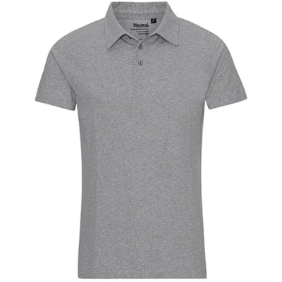 Afbeelding van Neutral Recycled Cotton Polo NE20090 Grey Melange