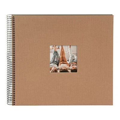 Afbeelding van Goldbuch Spiraal fotoalbum Bella Vista Hazelnoot 35x30 cm