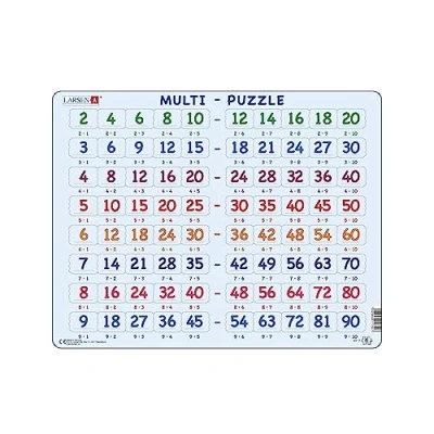 Afbeelding van Larsen Legpuzzel Maxi Leren Vermenigvuldigen 80 Stukjes
