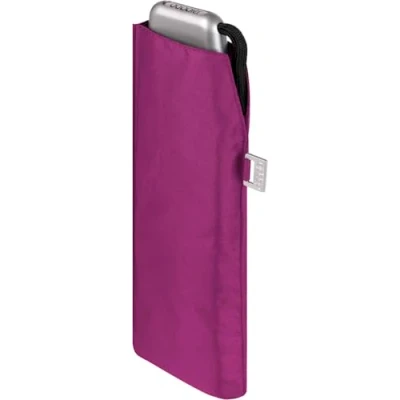 Afbeelding van Doppler Zakparaplu van koolstofstaal, effen, praktisch formaat, licht, 22 cm, Fancy Roze