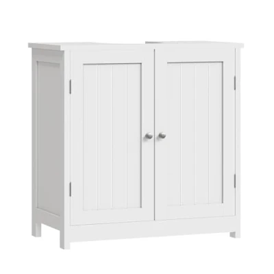 Afbeelding van WOLTU BZS02ws Badkamerkast Staandekast 60x60x30cm,badkamer meubel Opbergkast in MDF,Wit
