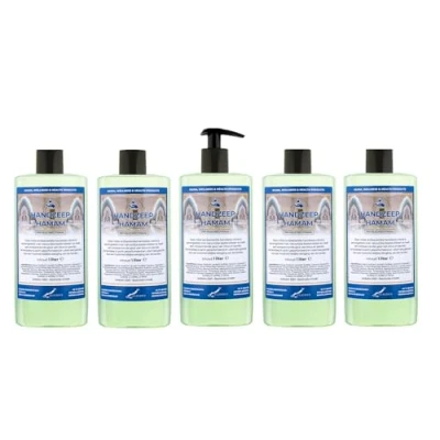 Afbeelding van Vloeibare Handzeep Hamam 500 ml met gratis pomp set van 5 stuks