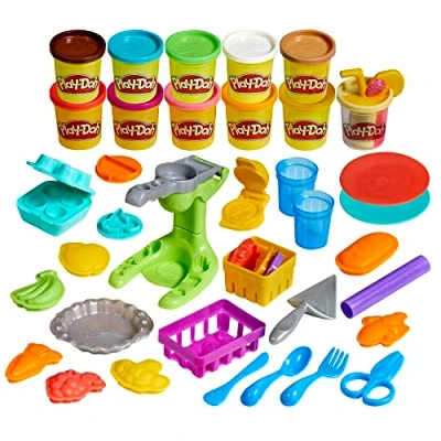 Image de Play Doh, coffret Le marché, loisirs créatifs avec pâte à modeler pour enfants