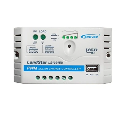Afbeelding van EPEVER® PWM laadregelaar 10 A 12/24 V, zonne met USB poort, LS1024EU