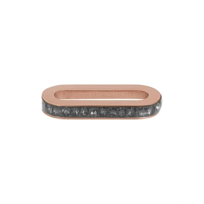 Afbeelding van Schakel Zirconia Black iXXXi Connect 1,4 cm Roségoud