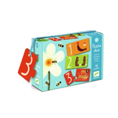 Afbeelding van Djeco puzzel duo nummers (10x2st)