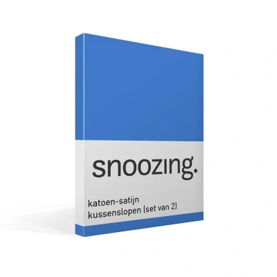 Afbeelding van Snoozing Katoen satijn Kussenslopen Set van 2 60x70 cm Meermin