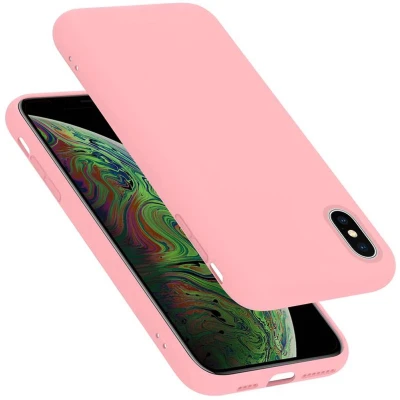 Afbeelding van Cadorabo Hoesje geschikt voor Apple iPhone XS MAX in LIQUID ROZE Beschermhoes gemaakt van flexibel TPU silicone Case Cover