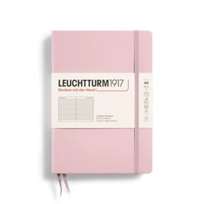 Afbeelding van Leuchtturn1917 Notebook A5 Hardcover Powder Lijn