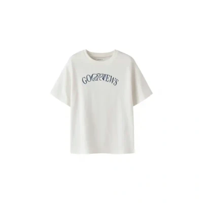 Afbeelding van NAME IT NKMNEVIN SS NREG TOP Jongens T shirts ecru maat 134/140