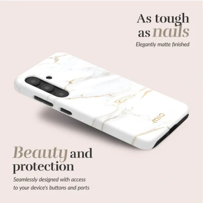 Afbeelding van MIO by Mobilize White Marble Magsafe Compatible for Samsung S25 Edge 5G