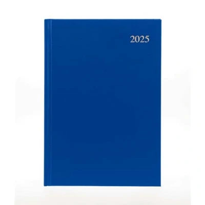 Afbeelding van Collins Essential ESSA43.60 25 Weekplanner 2025, met harde kaft, leer, A4, blauw