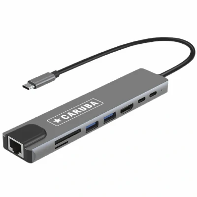 Afbeelding van Caruba 8 in 1 USB C Hub met Ethernet
