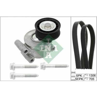 Afbeelding van Ina Poly V riemen kit 529 0192 10