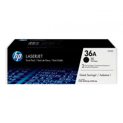 Afbeelding van HP 36A (CB436AD) Toner Zwart Voordeelbundel 2 pack